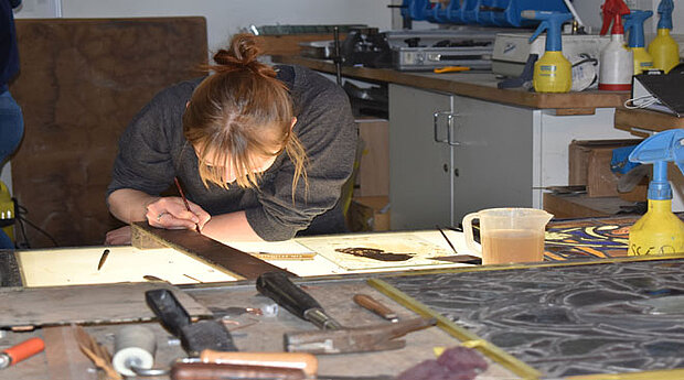 Konturierung der Doublierung